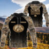 Personalized Iowa Hawkeyes Hunting Camo Custom 3D Shirt