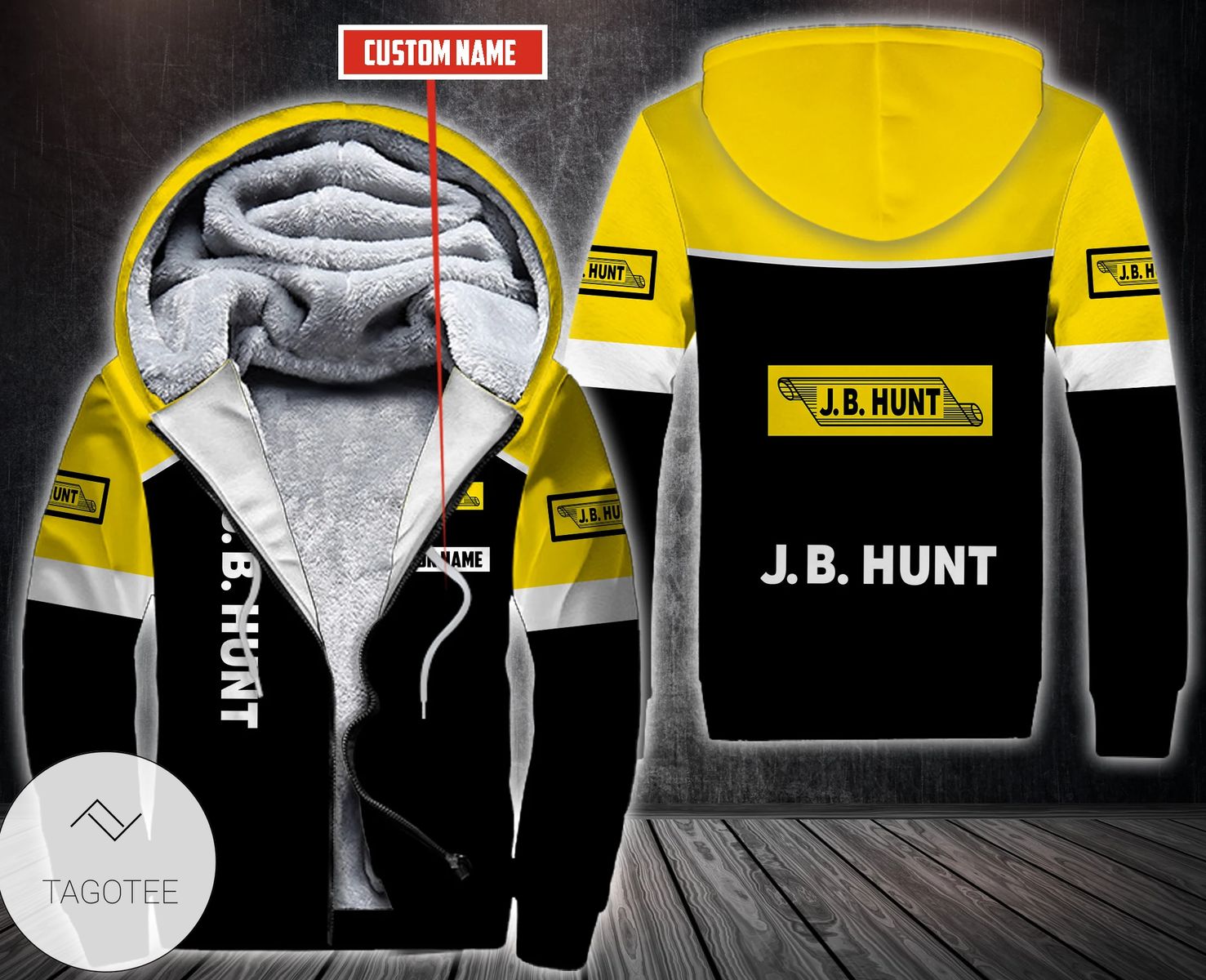 Personalized J.B. Hunt Fleece Hoodie Personalized J.B. Hunt Fleece Hoodie