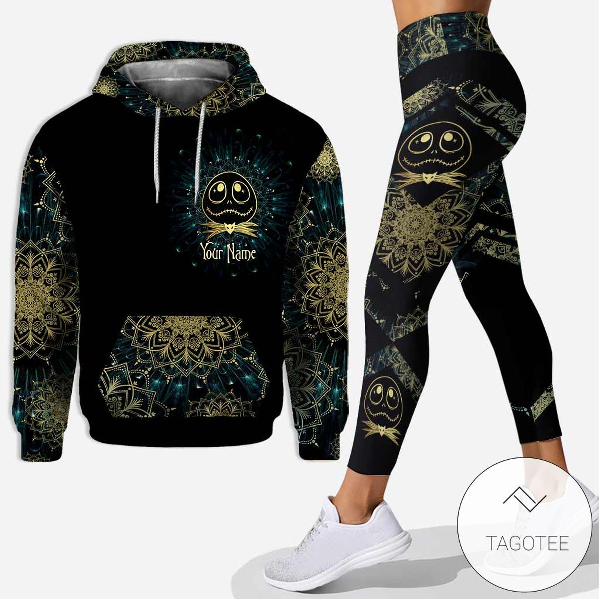 Personalized Jack Skellington The Nightmare Before Christmas Hoodie And Leggings Personalized Jack Skellington The Nightmare Before Christmas Hoodie And Leggings