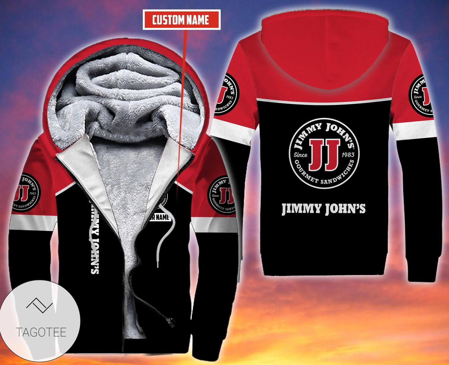 Personalized Jimmy John’S Fleece Hoodie Personalized Jimmy John’S Fleece Hoodie