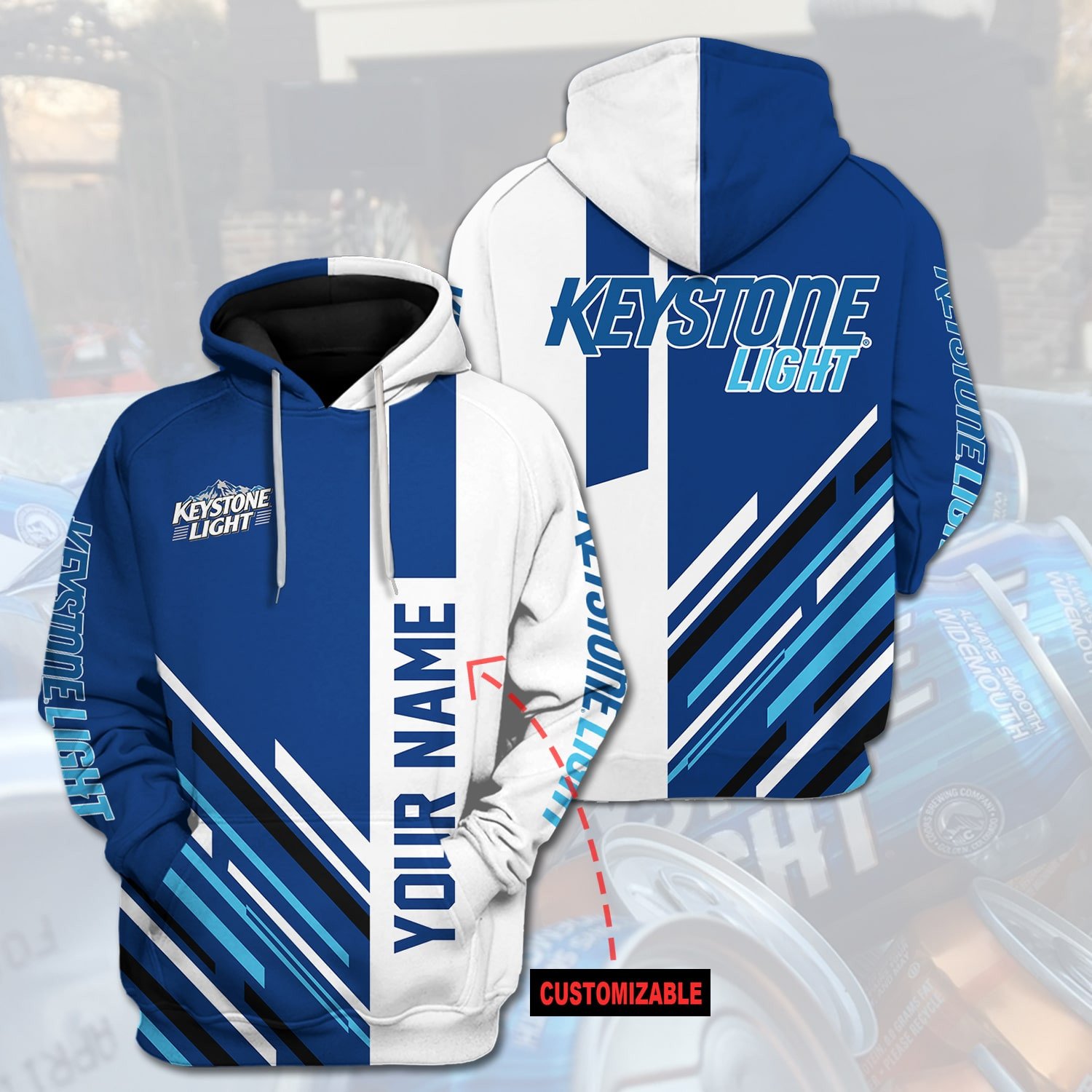 Personalized Keystone Light Custom 3D Hoodie Personalized Keystone Light Custom 3D Hoodie