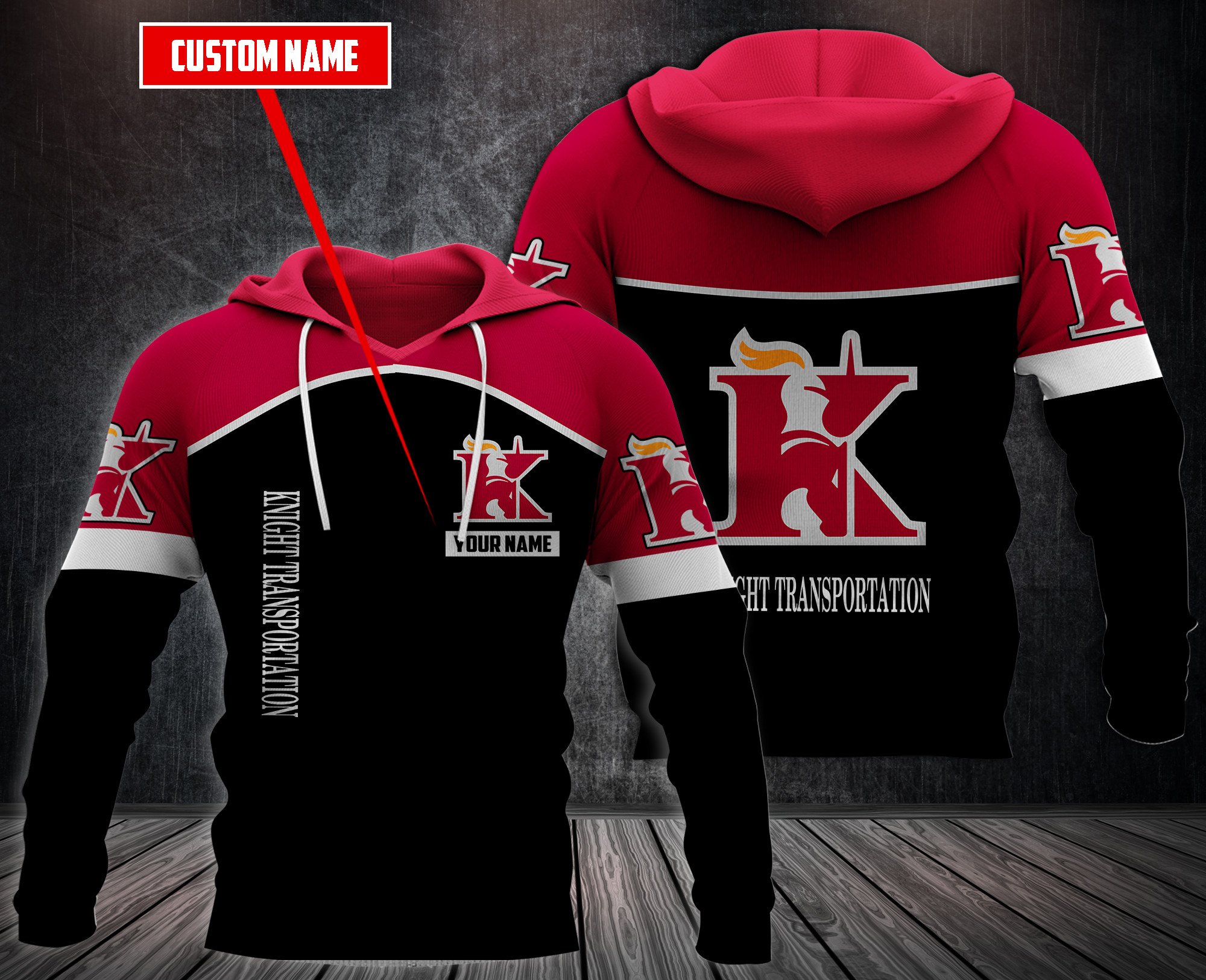Personalized-Knight-Transportation-3D-Hoodie-Fleece-Hoodie-2