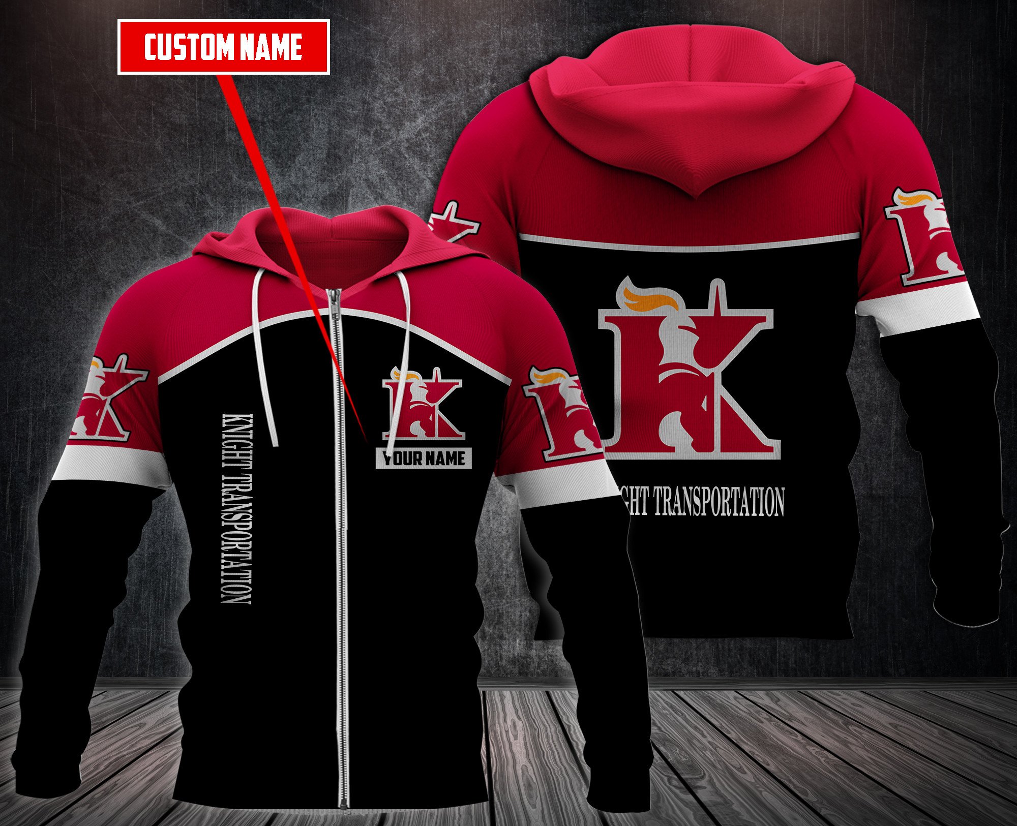 Personalized Knight Transportation 3D Hoodie Personalized Knight Transportation 3D Hoodie