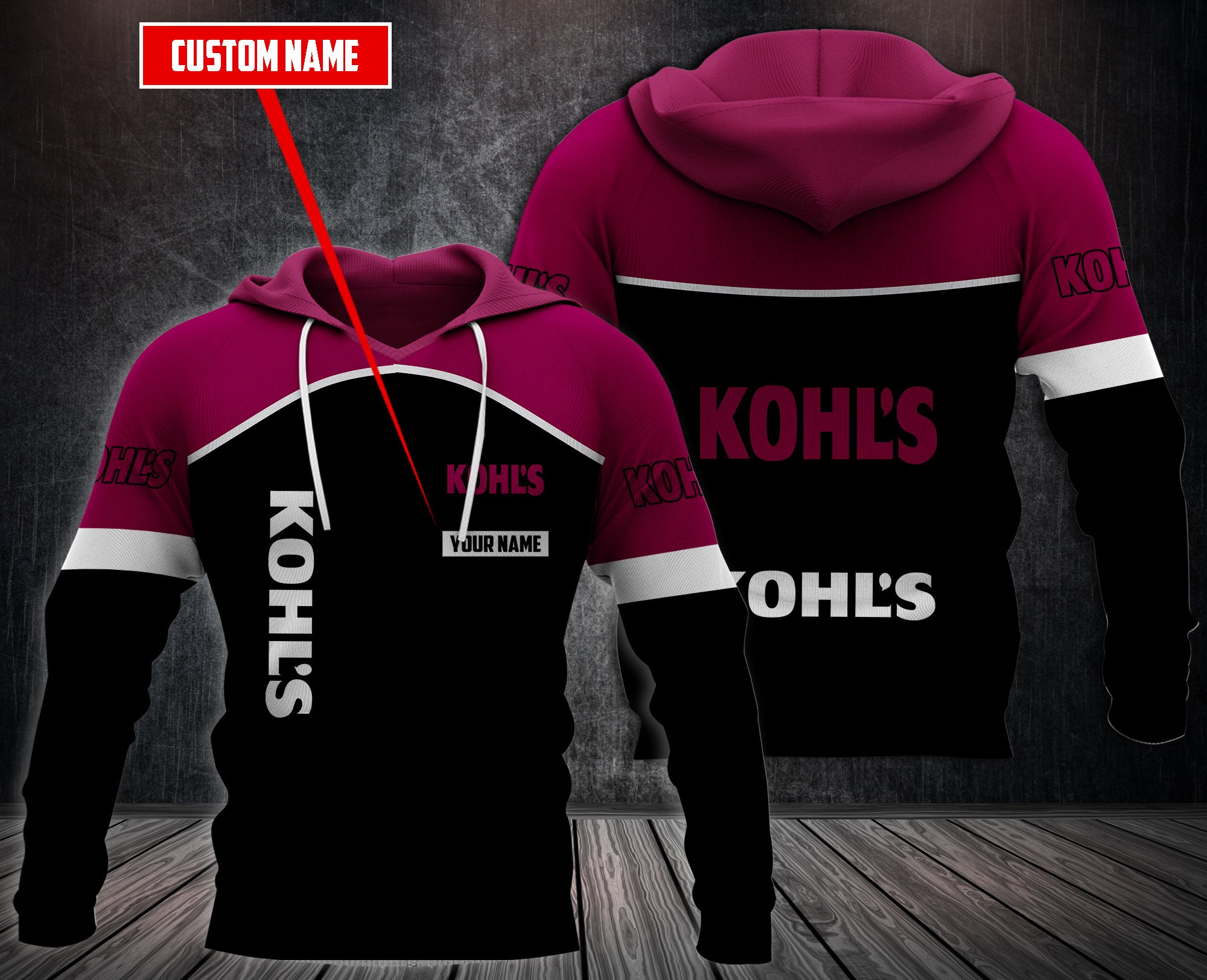 Personalized-KohlS-3D-Fleece-Hoodie-Hoodie-2