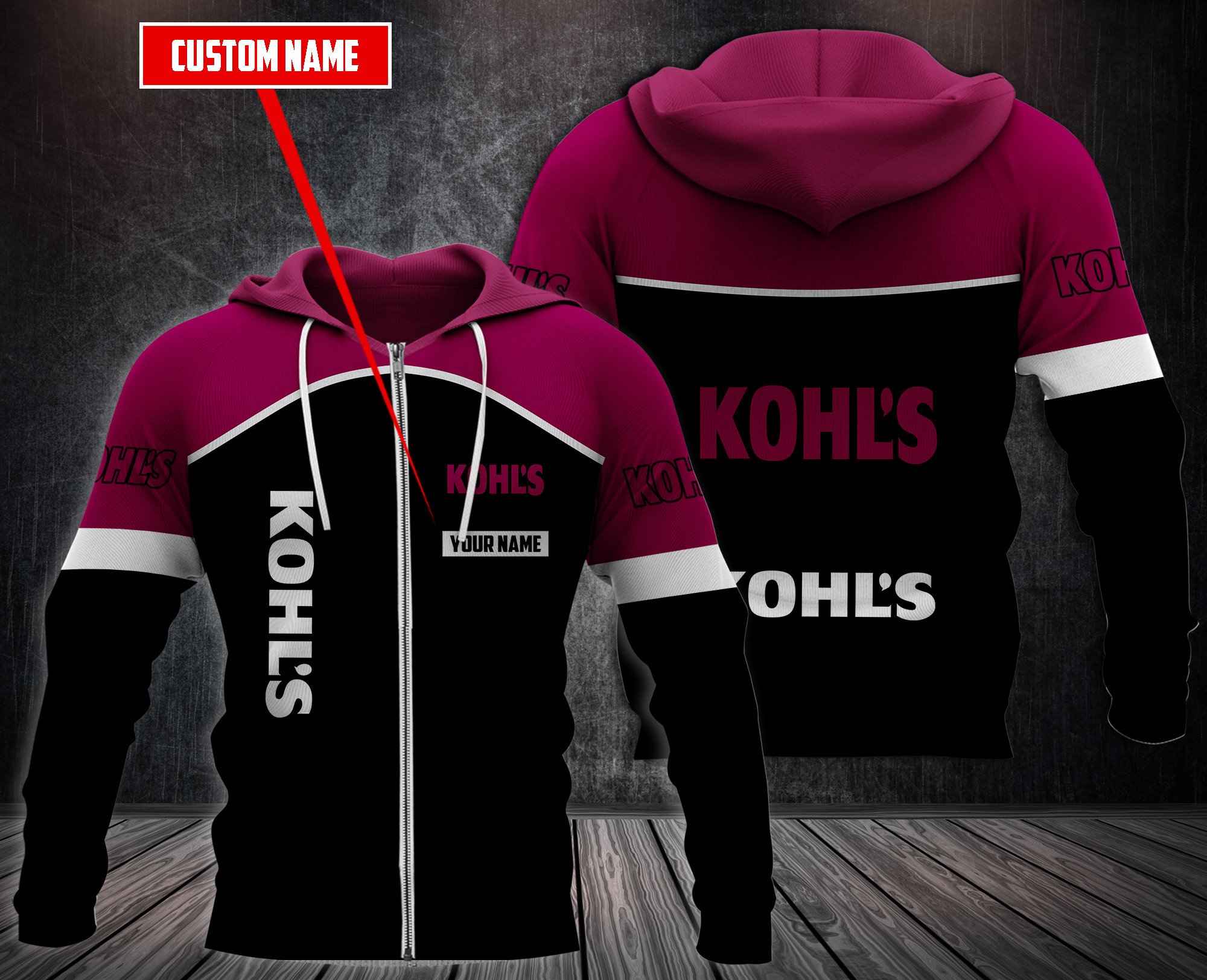 Personalized Kohl’S 3D Fleece Hoodie Personalized Kohl’S 3D Fleece Hoodie
