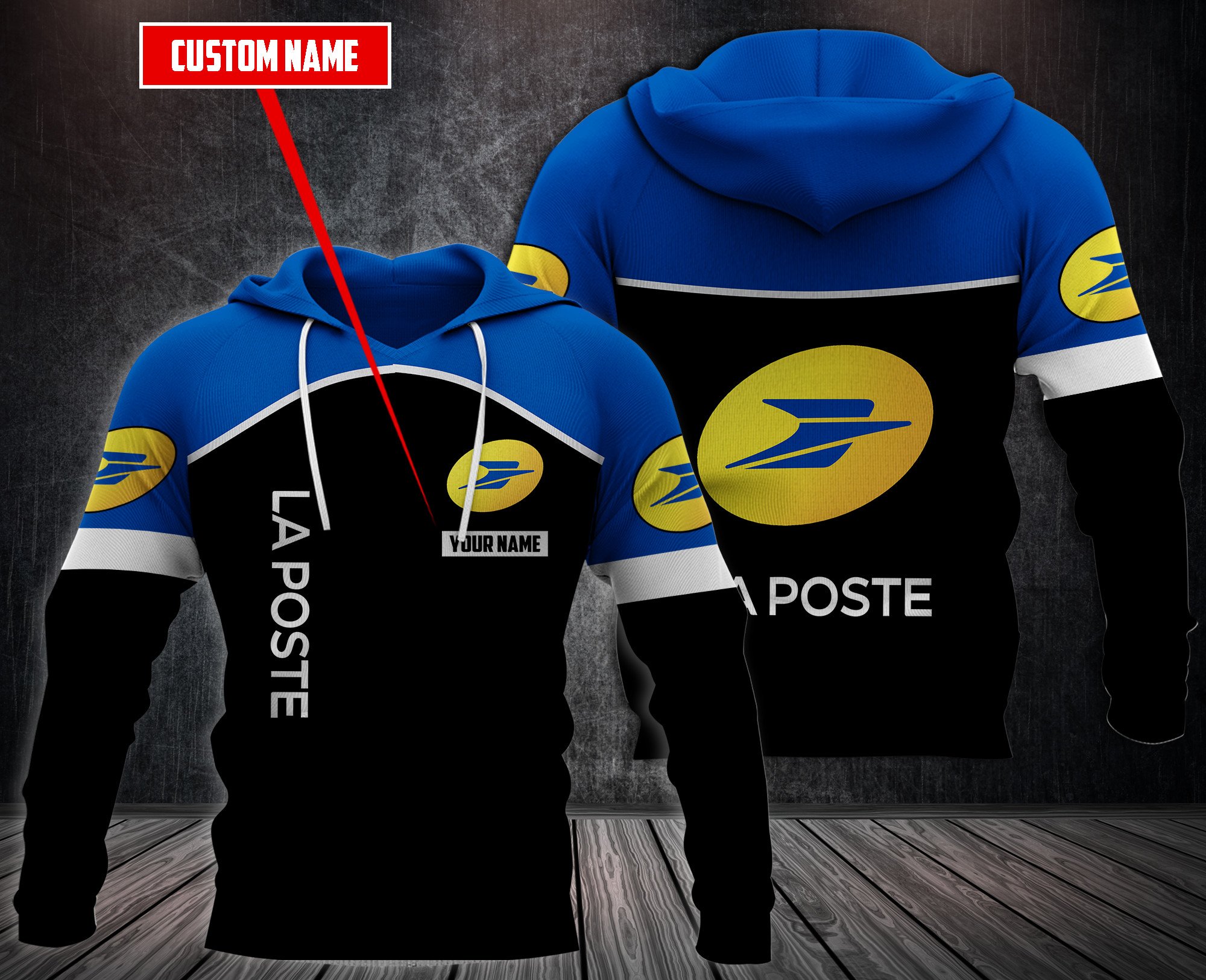 Personalized-La-Poste-Custom-Hoodie-Fleece-Hoodie-2