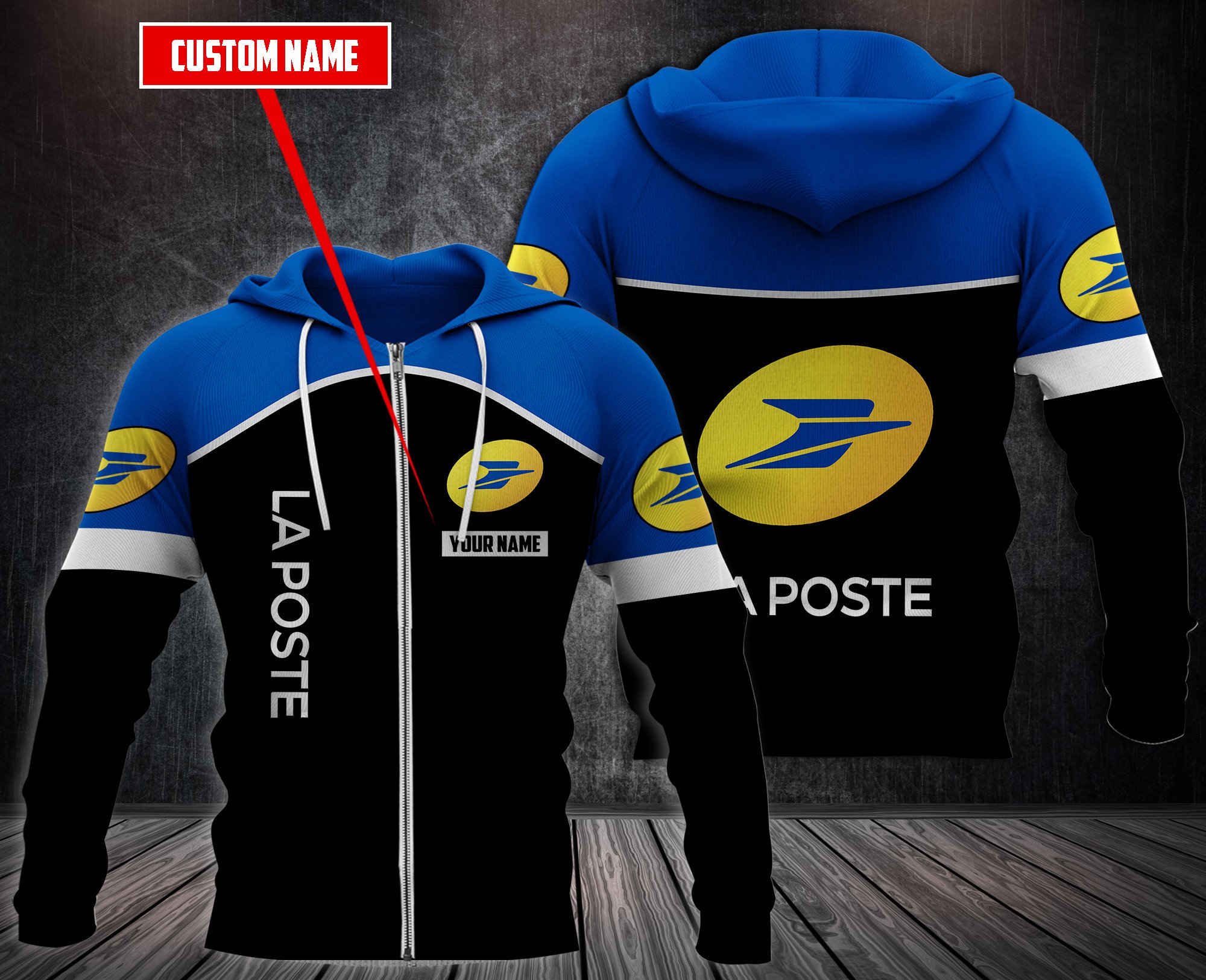 Personalized-La-Poste-Custom-Hoodie-Fleece-Hoodie-3