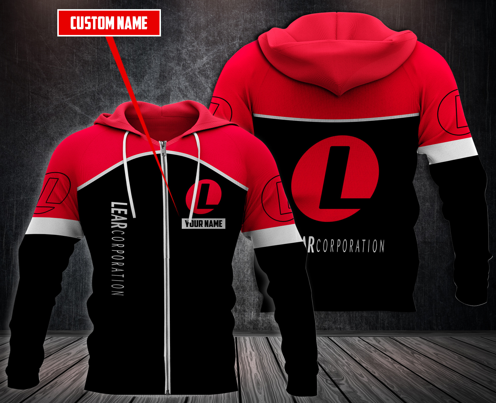 Personalized Lear Corporation 3D Fleece Hoodie Personalized Lear Corporation 3D Fleece Hoodie