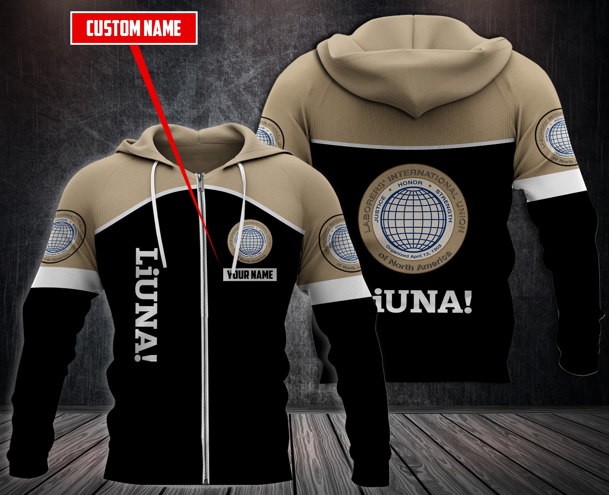 Personalized Liuna Fleece Hoodie Personalized Liuna Fleece Hoodie
