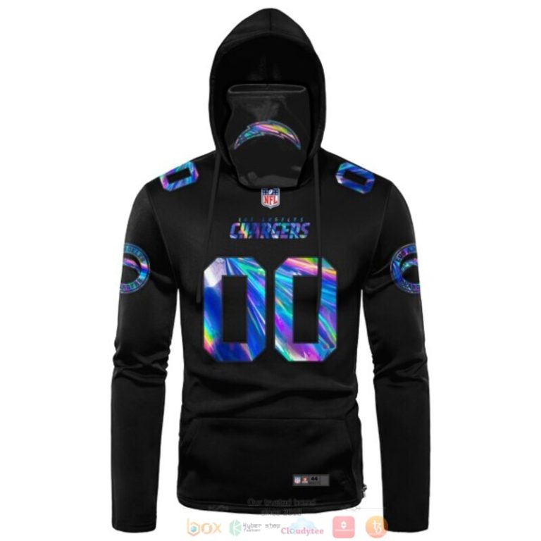 Personalized-Los-Angeles-Chargers-Black-Hologram-Nfl-Custom-3D-Hoodie-Mask-2