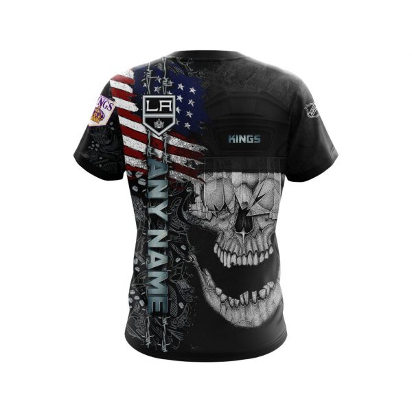 Personalized Los Angeles Kings Skull Concept 3D Shirt Personalized Los Angeles Kings Skull Concept 3D Shirt
