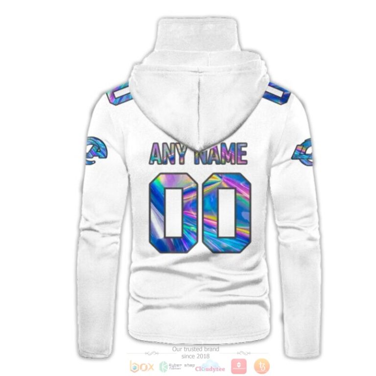 Personalized-Los-Angeles-Rams-White-Hologram-Nfl-Custom-3D-Hoodie-Mask-3