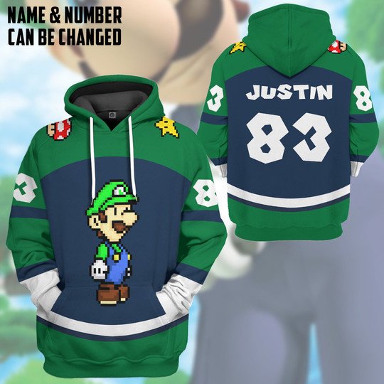 Personalized Luigi Custom 3D Shirt Personalized Luigi Custom 3D Shirt