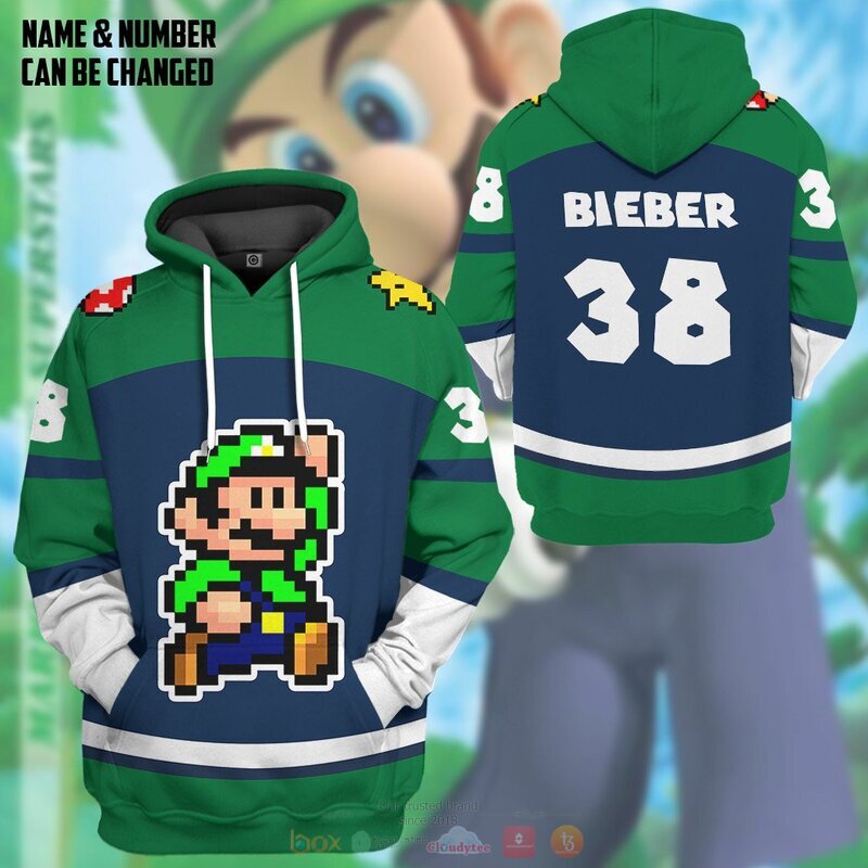 Personalized Luigi Sports Ver 2 3D Shirt Personalized Luigi Sports Ver 2 3D Shirt