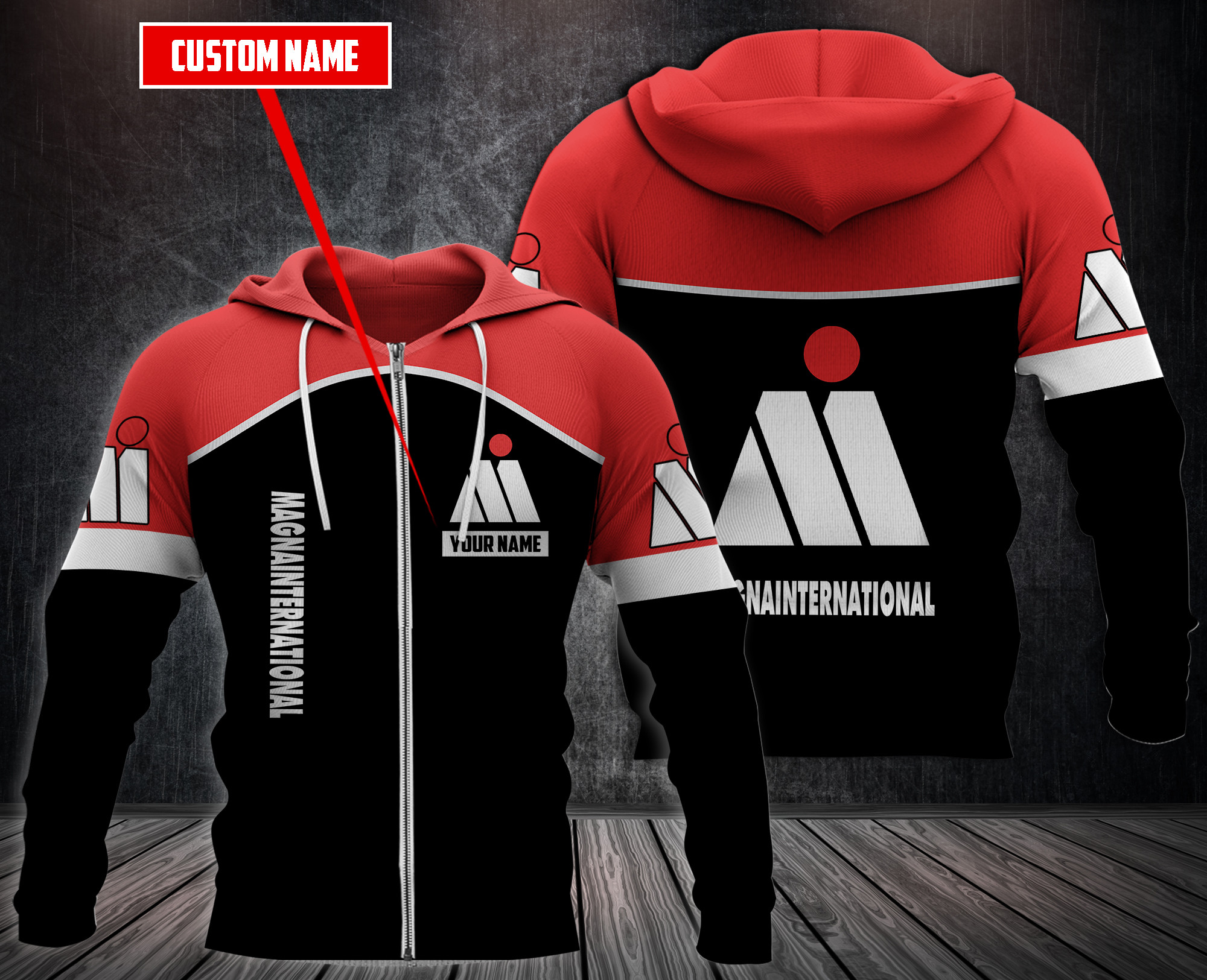 Personalized Magnainternational 3D Fleece Hoodie Personalized Magnainternational 3D Fleece Hoodie
