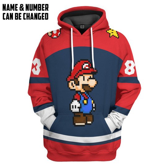 Personalized Mario Custom 3D Shirt Personalized Mario Custom 3D Shirt