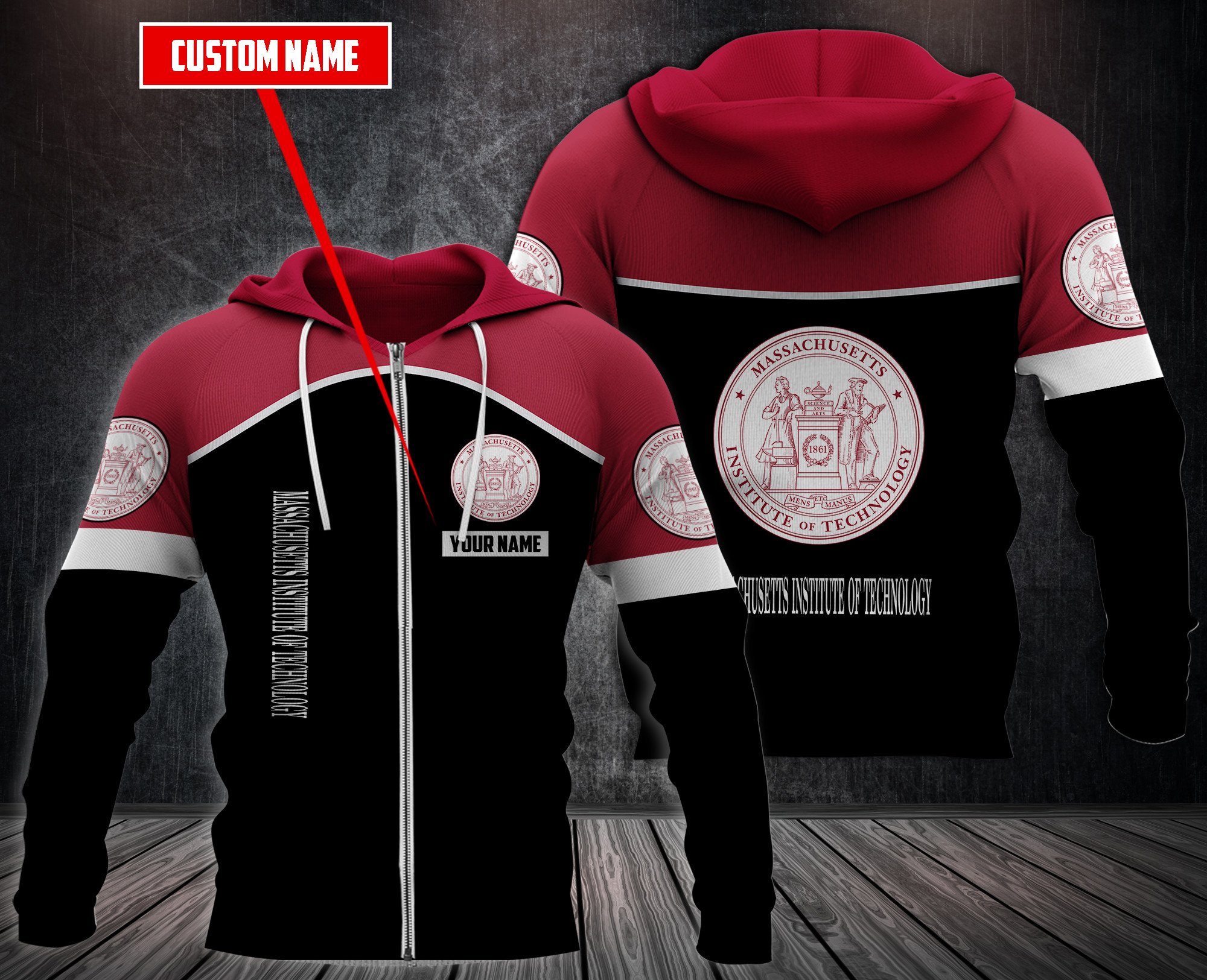 Personalized Massachusetts Institute Of Technology Custom Hoodie Personalized Massachusetts Institute Of Technology Custom Hoodie