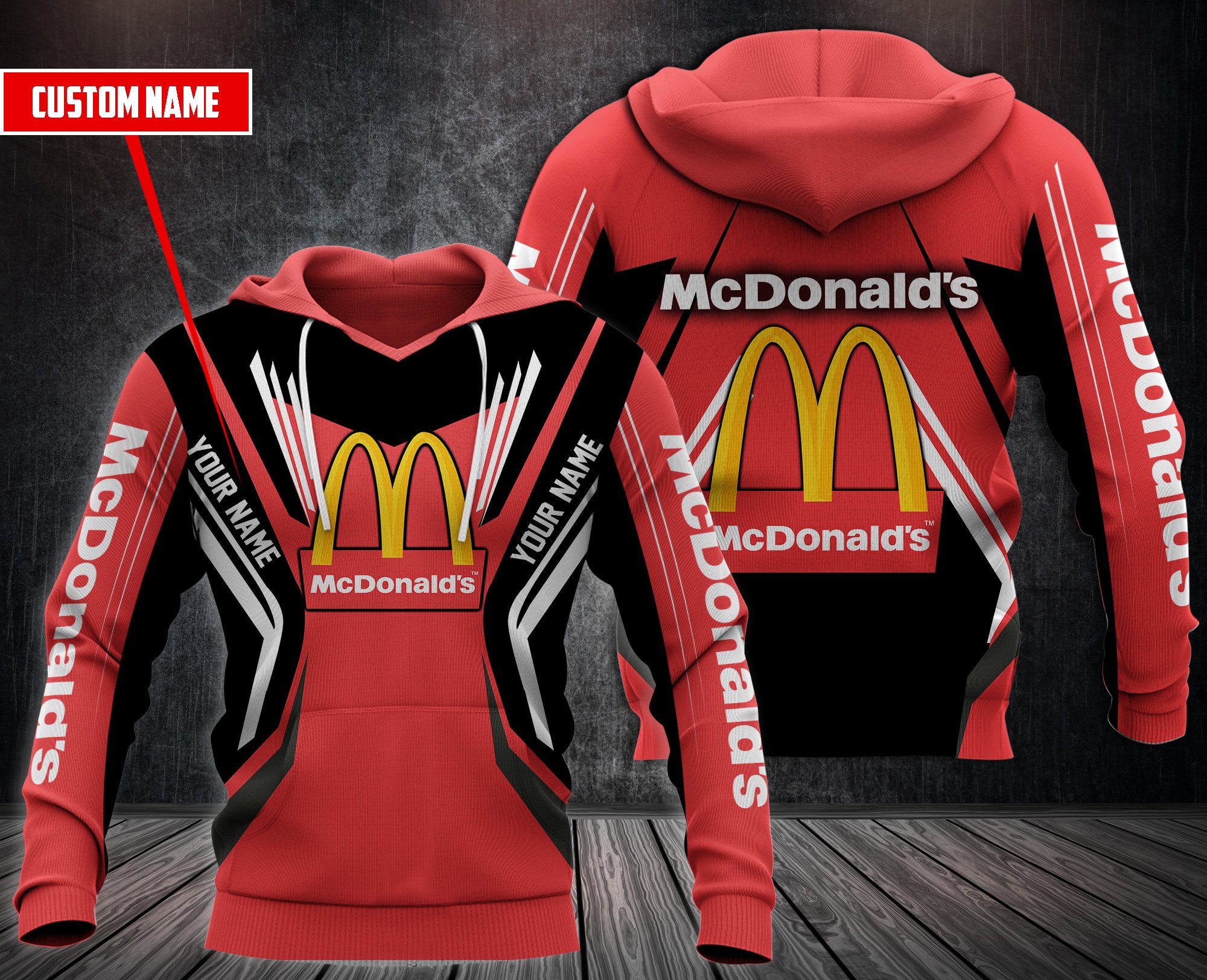 Personalized Mcdonald’S Custom All Over Print 3D Hoodie Personalized Mcdonald’S Custom All Over Print 3D Hoodie