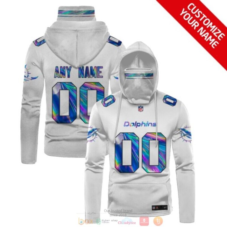 Personalized-Miami-Dolphins-White-Hologram-Nfl-Custom-3D-Hoodie-Mask-1