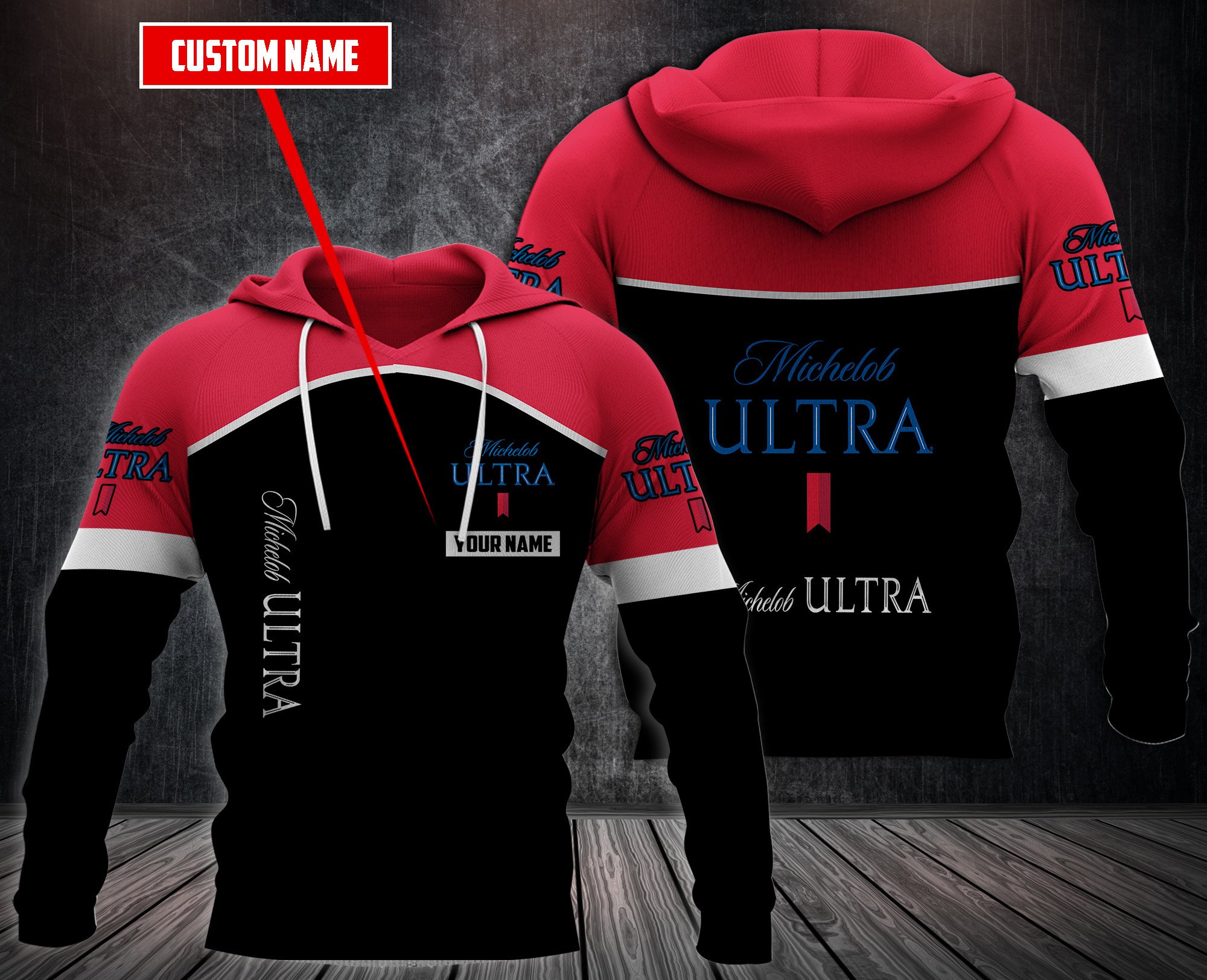 Personalized-Michelob-Ultra-3D-Hoodie-Fleece-Hoodie-2