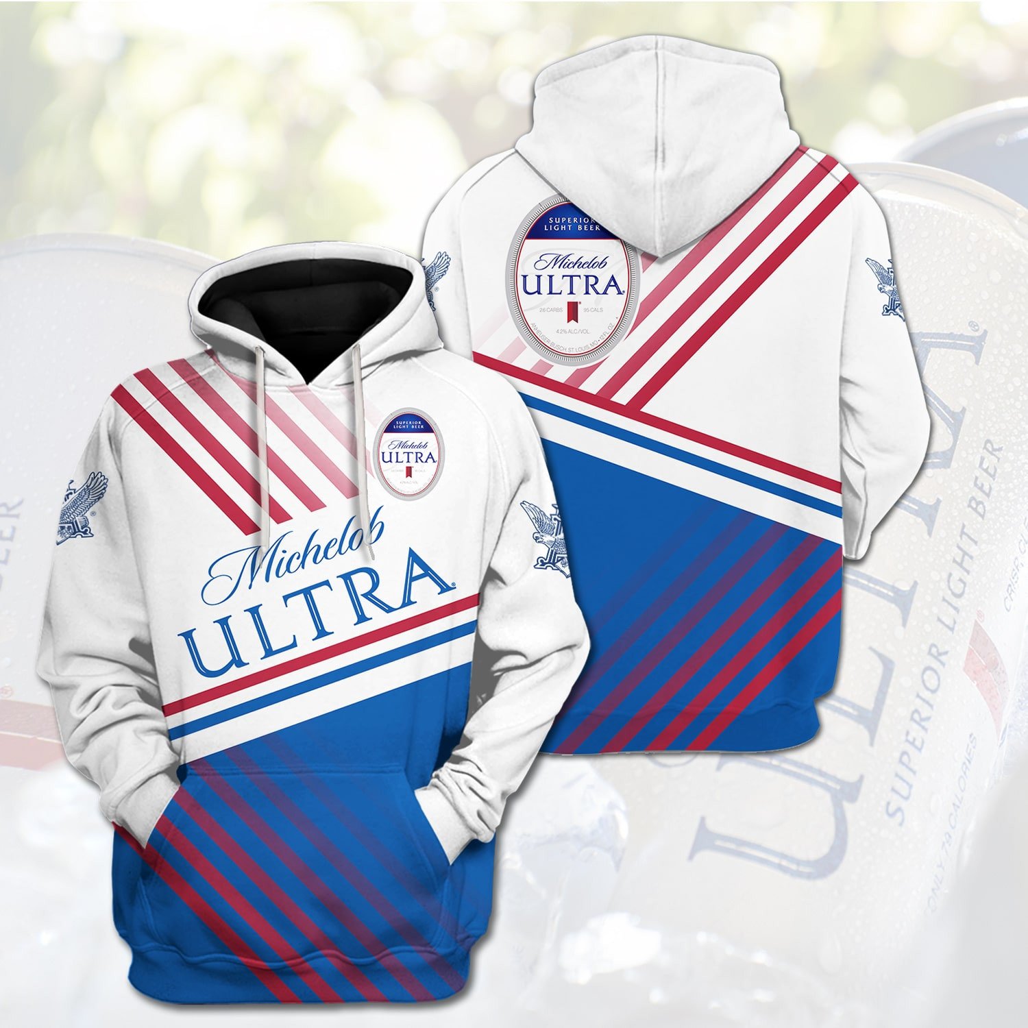 Personalized Michelob Ultra Custom 3D Hoodie Personalized Michelob Ultra Custom 3D Hoodie