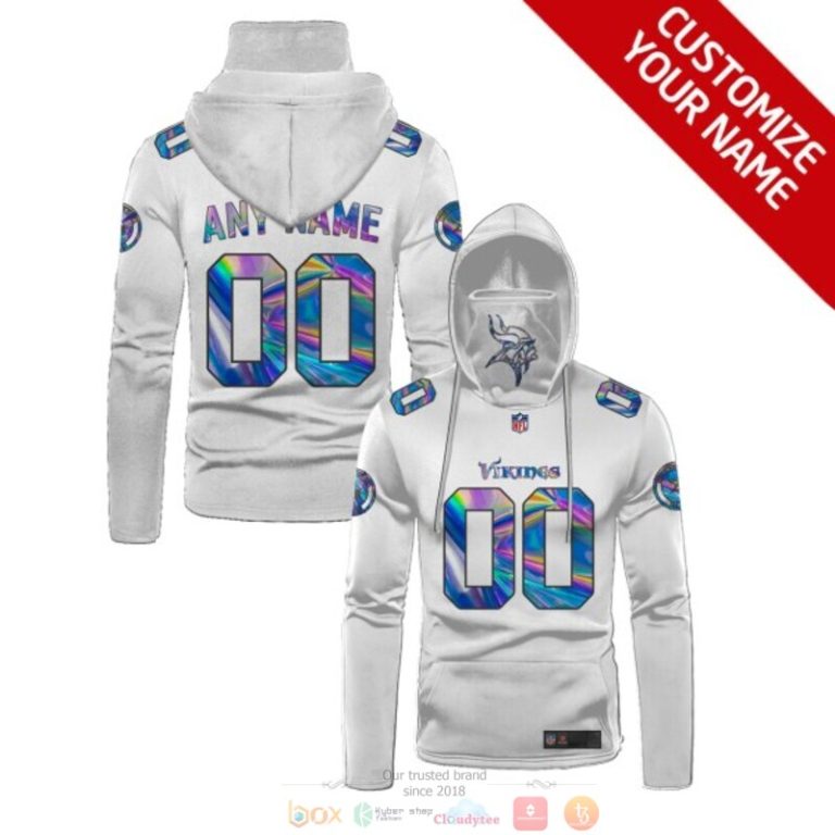 Personalized-Minnesota-Vikings-White-Hologram-Nfl-Custom-3D-Hoodie-Mask-1