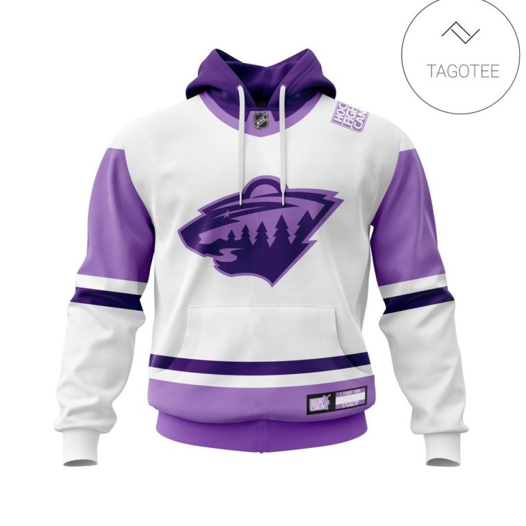 Personalized-Minnesota-Wild-Fight-Cancer-Hoodie-1