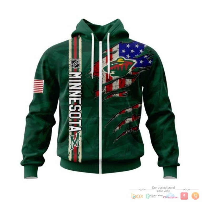 Personalized-Minnesota-Wild-With-American-Flag-3D-Shirt-Hoodie-2