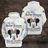 Personalized Minnie Mouse I’M An Autism Grandma Custom Hoodie