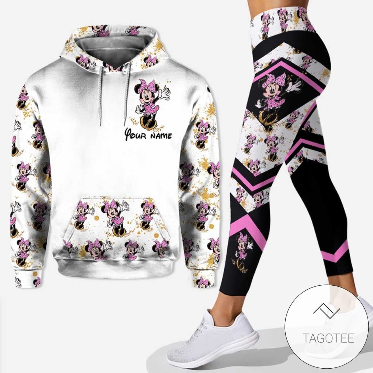 Personalized Minnie Mouse Never Too Old For Magic Hoodie And Leggings Personalized Minnie Mouse Never Too Old For Magic Hoodie And Leggings