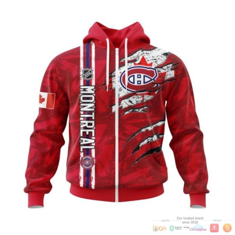 Personalized-Montreal-Canadiens-With-Canada-Flag-3D-Shirt-Hoodie-2