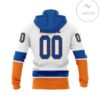 Personalized Name And Number New York Islanders With 50 Years Anniversary Mask Hoodie