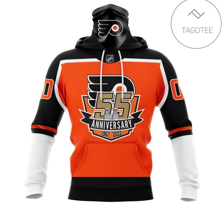 Personalized-Name-And-Number-Philadelphia-Flyers-With-55-Years-Anniversary-Mask-Hoodie-1