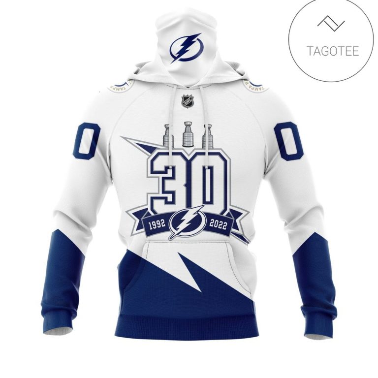 Personalized-Name-And-Number-Tampa-Bay-Lightning-With-30-Years-Anniversary-Mask-Hoodie-1