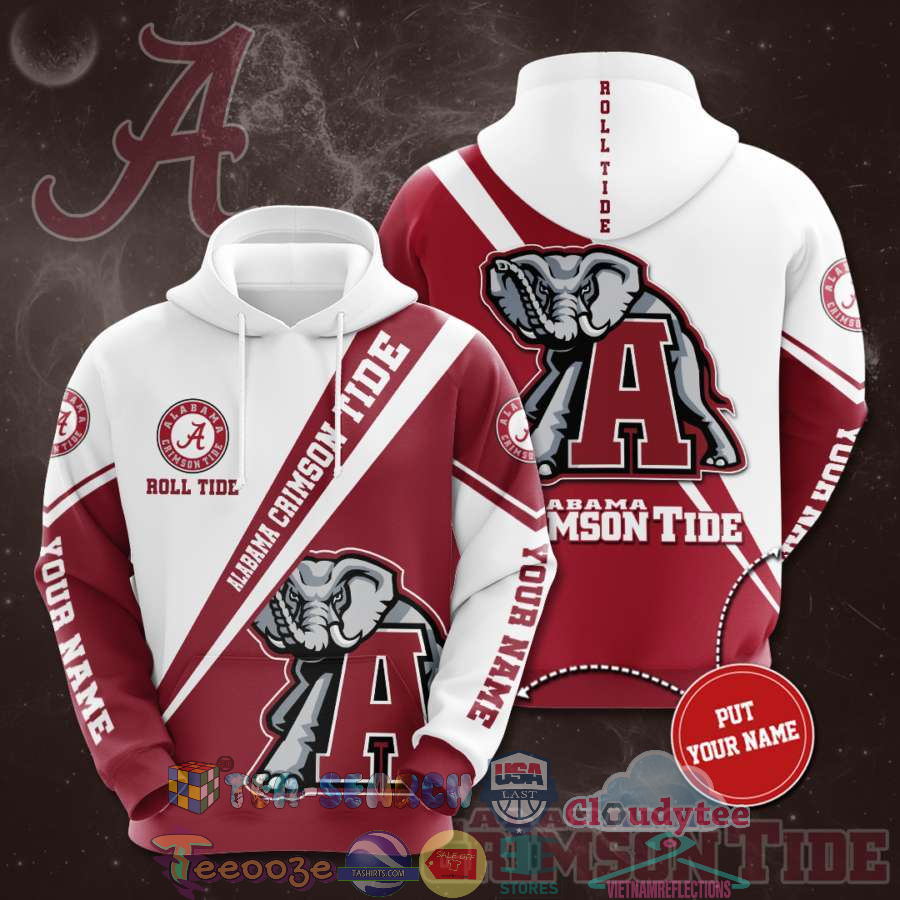 Personalized Name Ncaa Alabama Crimson Tide Roll Tide Hoodie 3D Personalized Name Ncaa Alabama Crimson Tide Roll Tide Hoodie 3D