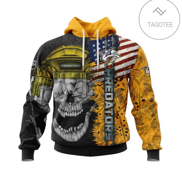 Personalized-Nashville-Predators-Skull-Hoodie-1