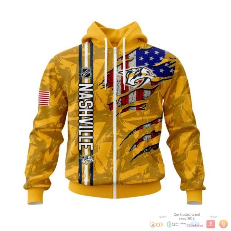 Personalized-Nashville-Predators-With-American-Flag-3D-Shirt-Hoodie-2