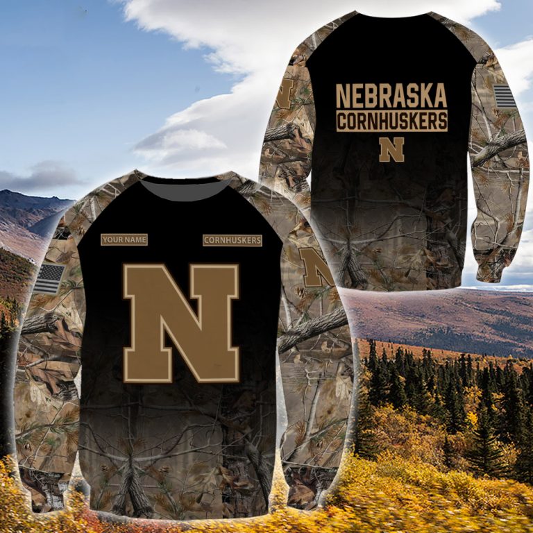 Personalized-Nebraska-Cornhuskers-Hunting-Camo-Custom-3D-Shirt-Hoodie-2