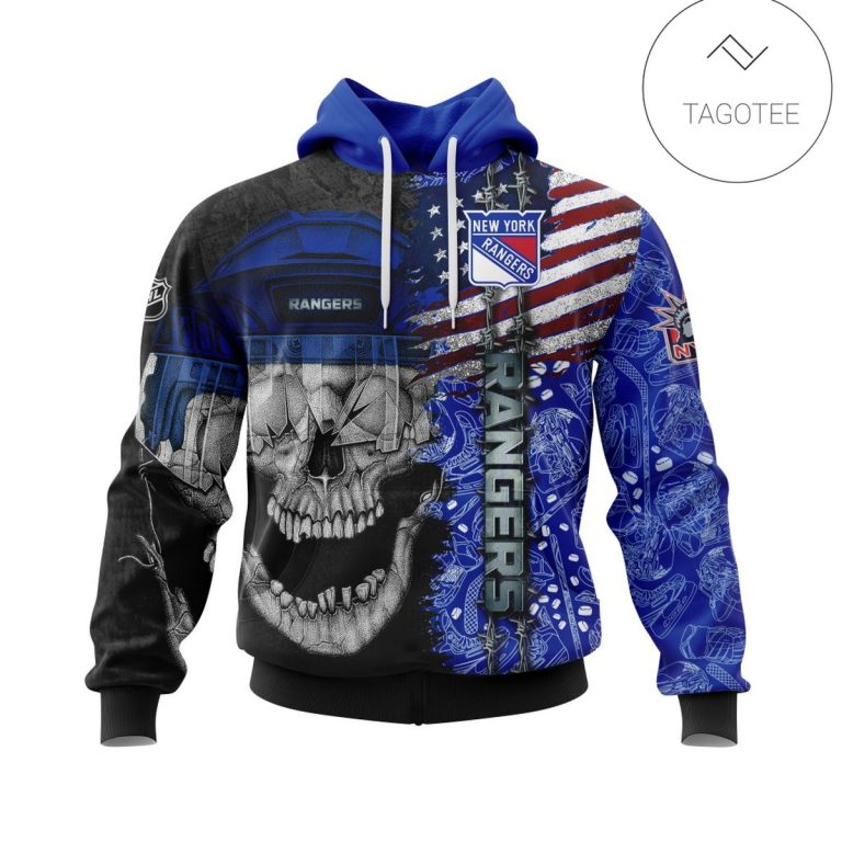 Personalized-New-York-Rangers-Skull-Hoodie-1