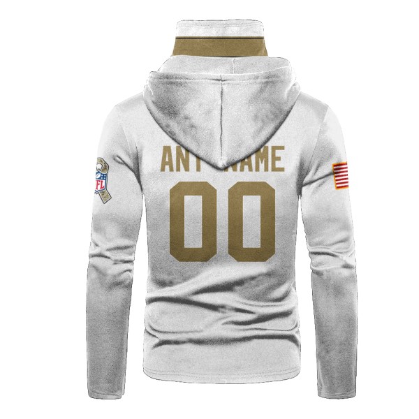 Personalized Nfl Arizona Cardinals White 3D Hoodie Mask Personalized Nfl Arizona Cardinals White 3D Hoodie Mask