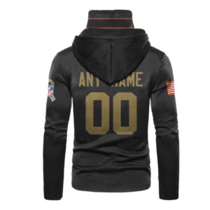 Personalized Nfl Atlanta Falcons Black 3D Hoodie Mask