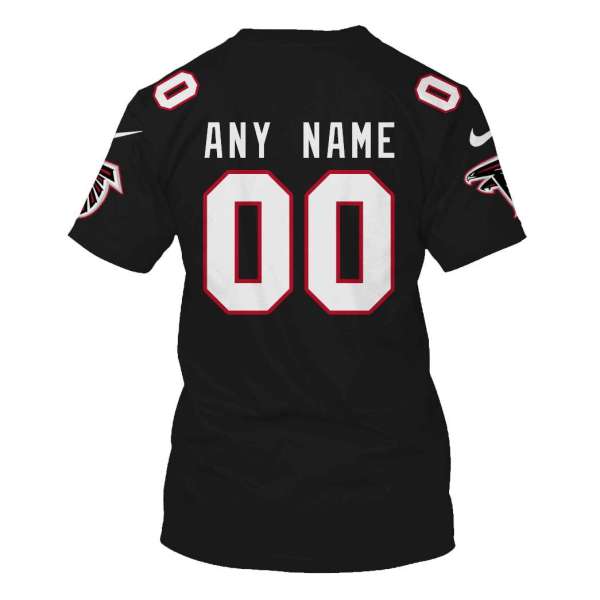 Personalized Nfl Atlanta Falcons Black 3D Shirt Personalized Nfl Atlanta Falcons Black 3D Shirt