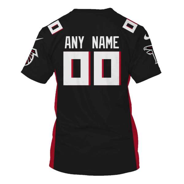 Personalized Nfl Atlanta Falcons Dark Brown 3D Shirt Personalized Nfl Atlanta Falcons Dark Brown 3D Shirt
