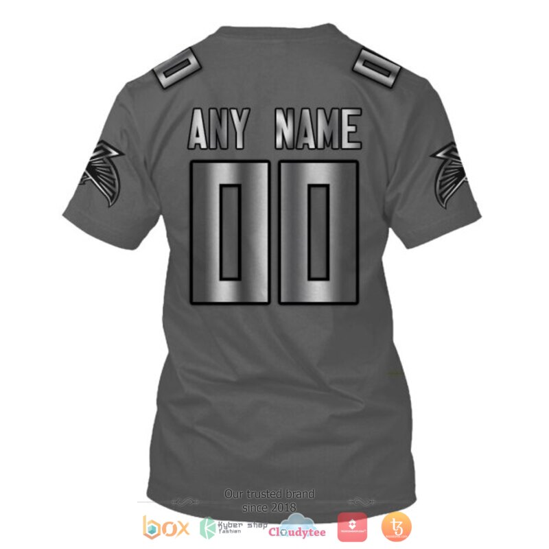 Personalized Nfl Atlanta Falcons Dark Grey Custom 3D Shirt Personalized Nfl Atlanta Falcons Dark Grey Custom 3D Shirt