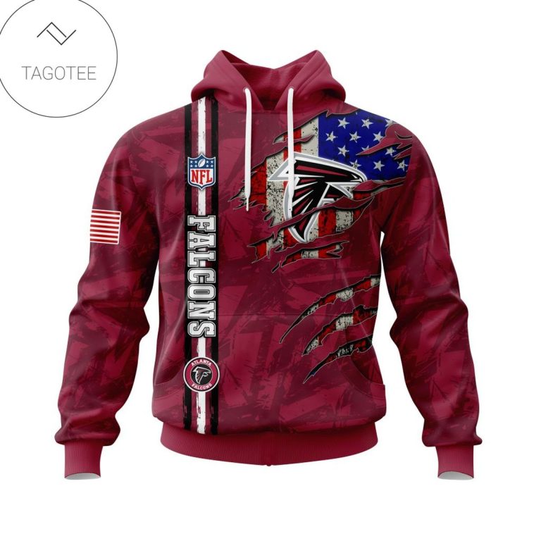Personalized-Nfl-Atlanta-Falcons-Name-Number-With-United-States-Flag-Hoodie-1