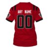 Personalized Nfl Atlanta Falcons Red 3D Shirt