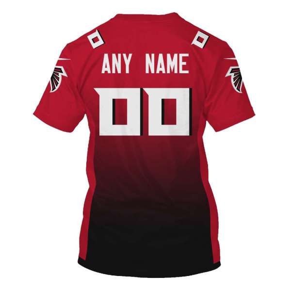 Personalized Nfl Atlanta Falcons Red 3D Shirt Personalized Nfl Atlanta Falcons Red 3D Shirt