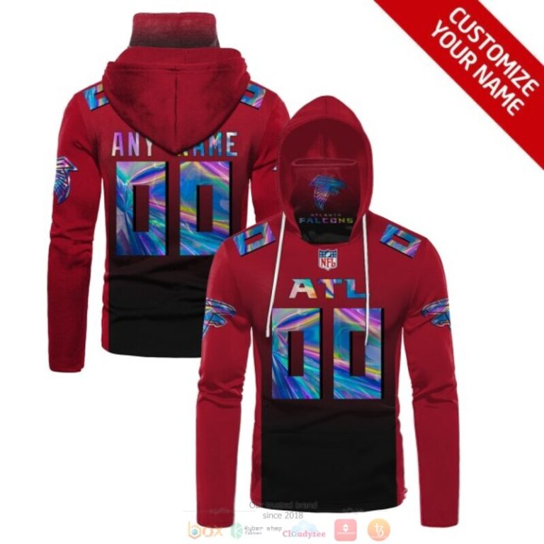 Personalized-Nfl-Atlanta-Falcons-Red-Custom-3D-Hoodie-Mask-1