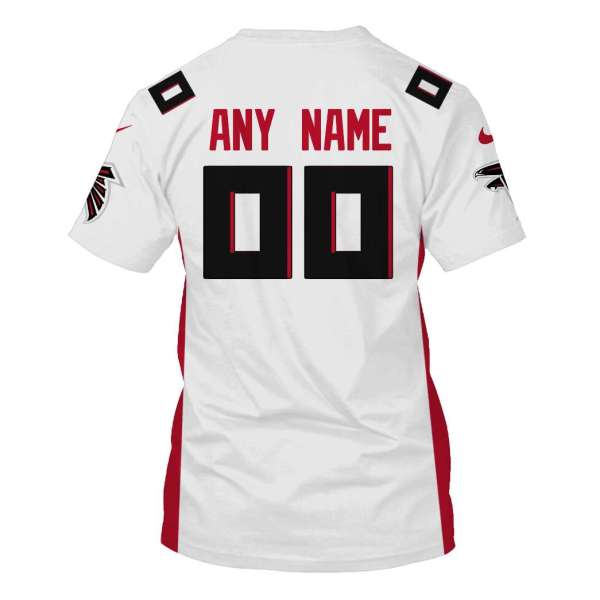 Personalized Nfl Atlanta Falcons White 3D Shirt Personalized Nfl Atlanta Falcons White 3D Shirt