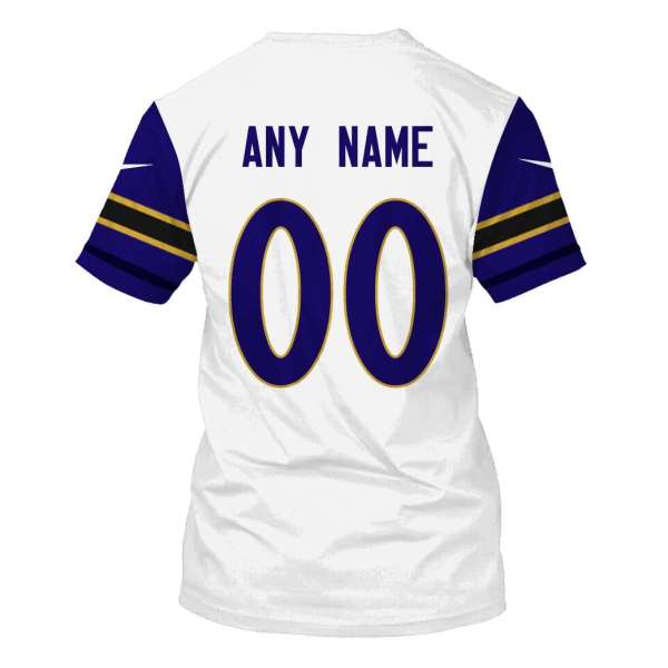 Personalized Nfl Baltimore Ravens 3D Shirt Personalized Nfl Baltimore Ravens 3D Shirt